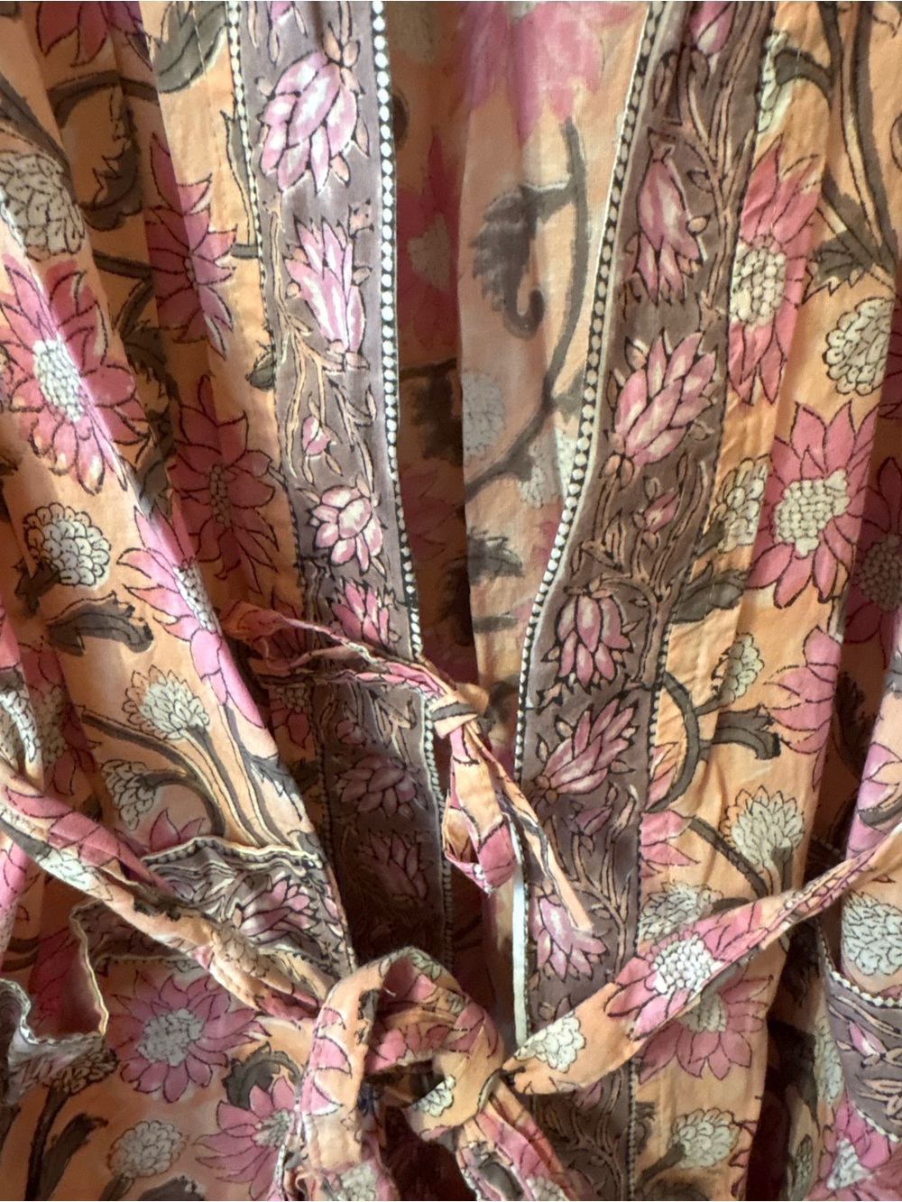Handmade Cotton Kimono Robe - Picture 4 of 8
